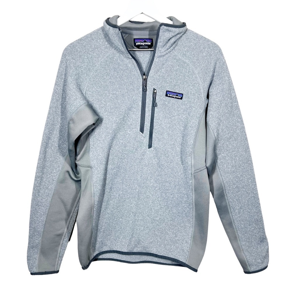 Patagonia Mens Half Zip Better Sweater Gray Pullover Jacket Size Small